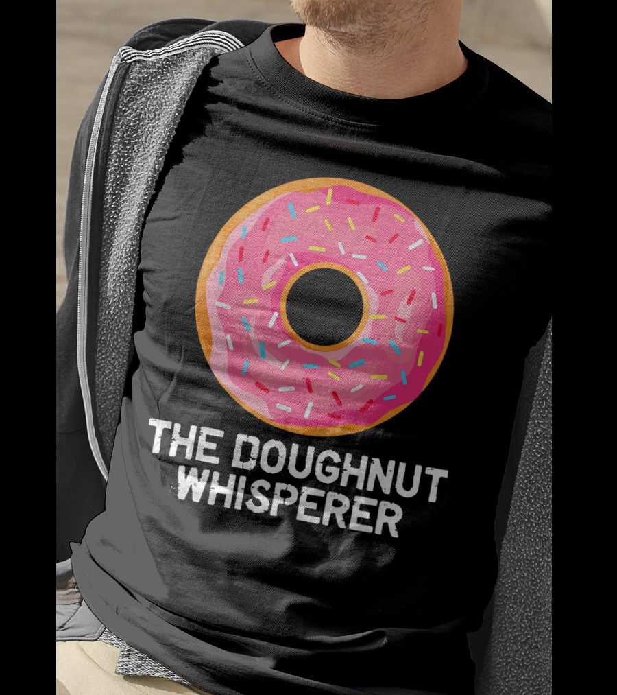 The Doughnut Whisperer Cool Pink Frosted Sprinkles T-Shirt