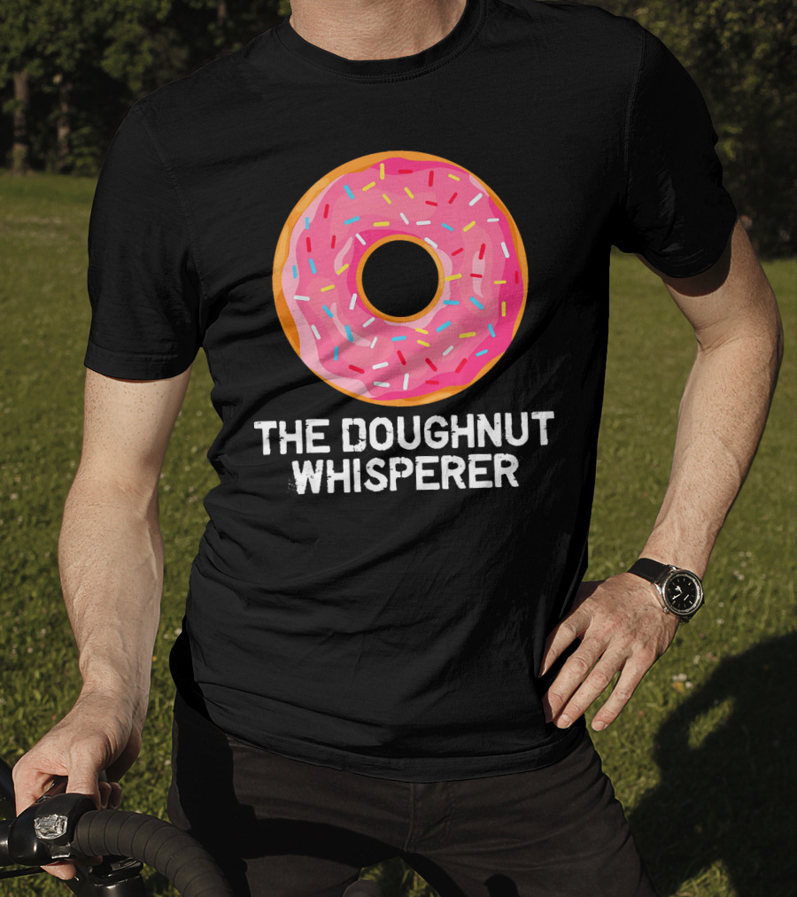 The Doughnut Whisperer Cool Pink Frosted Sprinkles T-Shirt