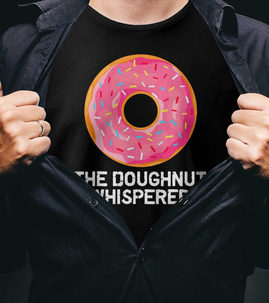 The Doughnut Whisperer Cool Pink Frosted Sprinkles T-Shirt