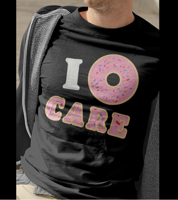 I Donut Care Funny Cool Sprinkles Doughnut T-Shirt