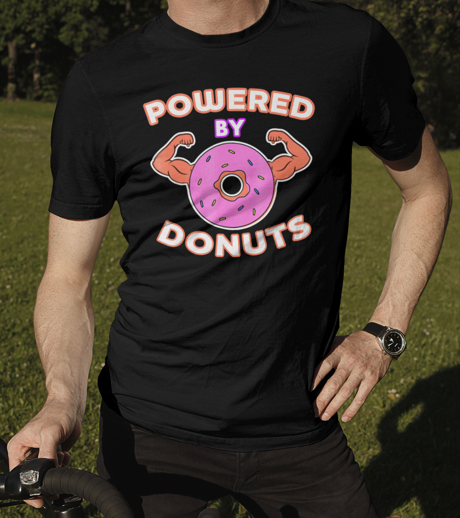 Powered By Donuts Muscle Pink Sprinkles T-Shirt