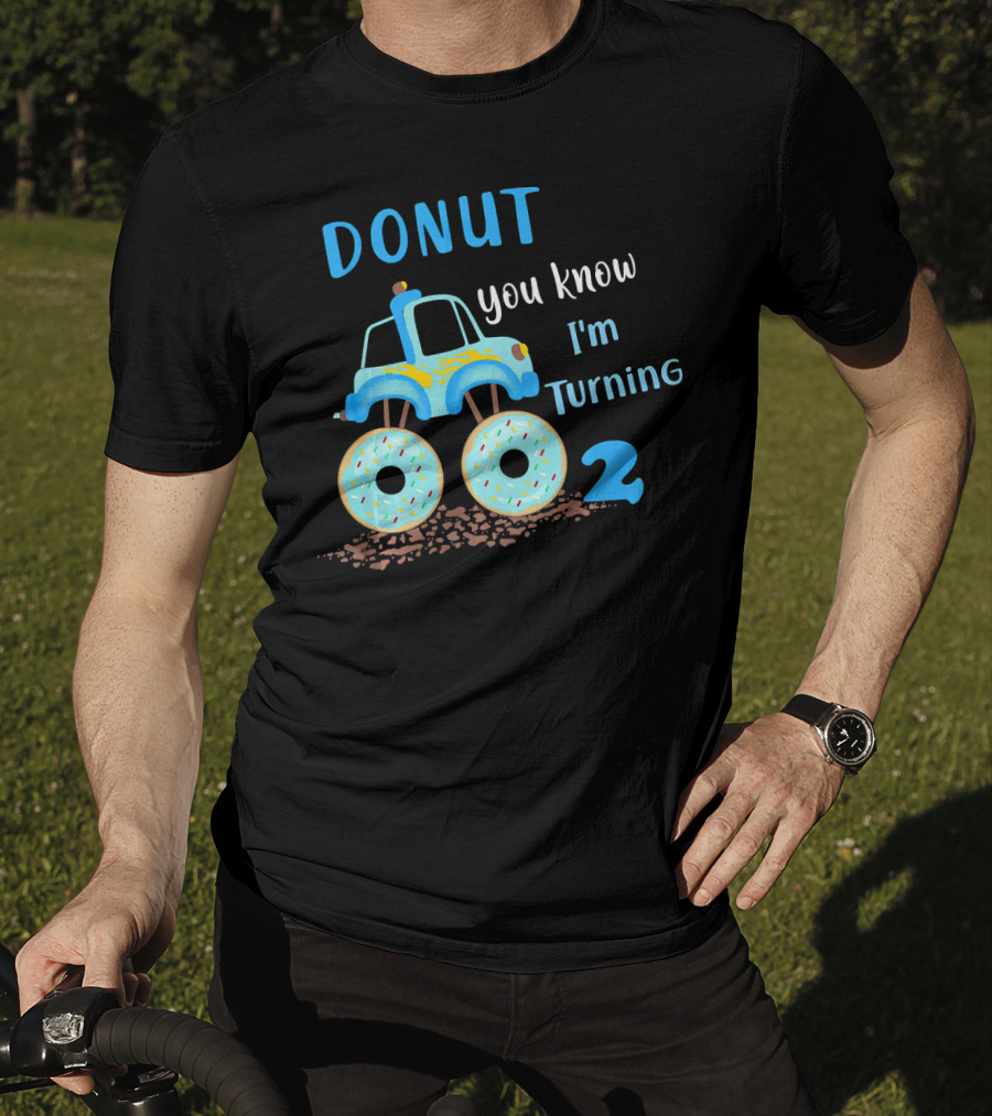 Donut You Know I'm Turning 2 Donut Funny 2nd Birthday T-Shirt