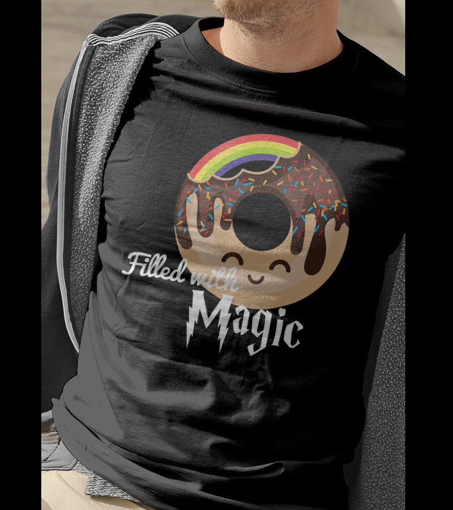 Magic Rainbow Choc Donut Filled With Magic T-Shirt