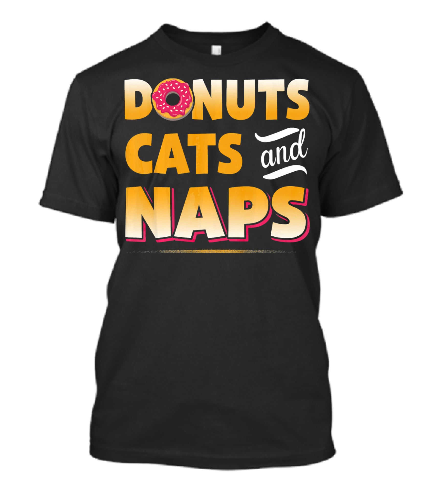 Donuts Cats And Naps Funny Cute Donuts Cats T-Shirt
