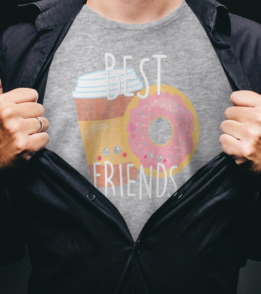 Best Friends Coffee And Donut Perfect Pairing T-Shirt