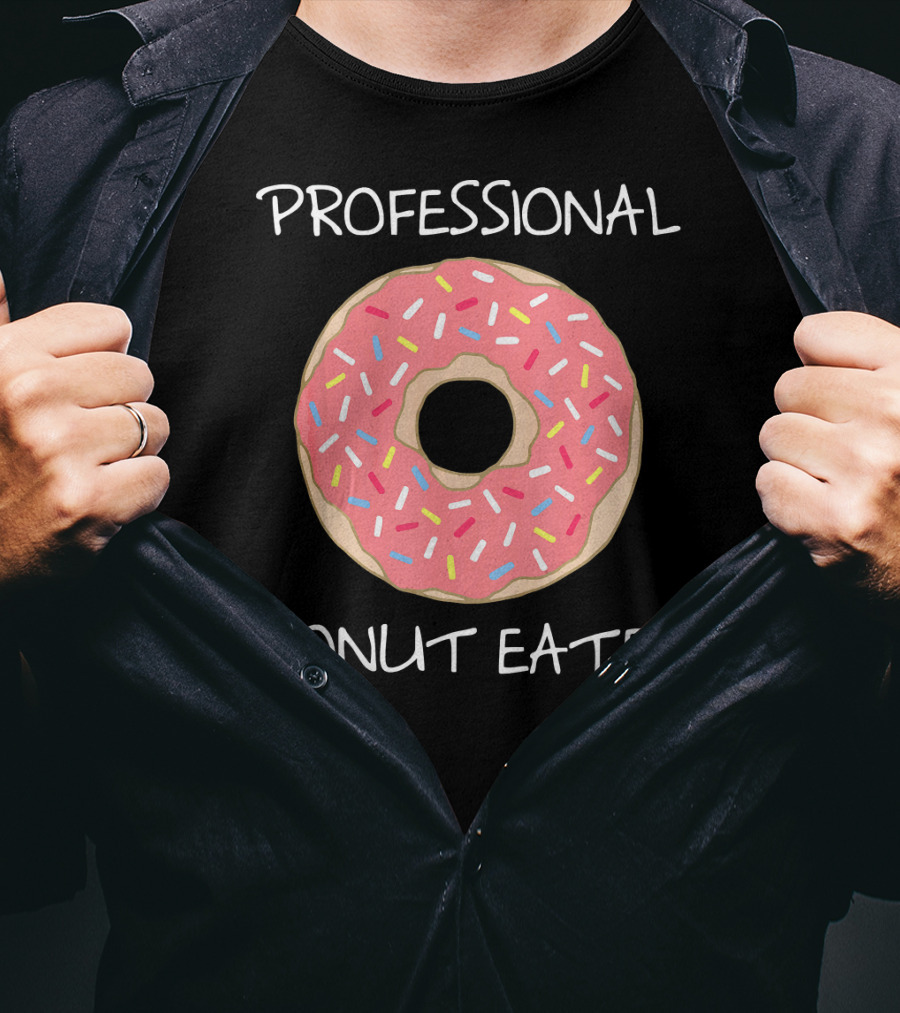 Professional Donut Eater Funny Pun T-Shirt