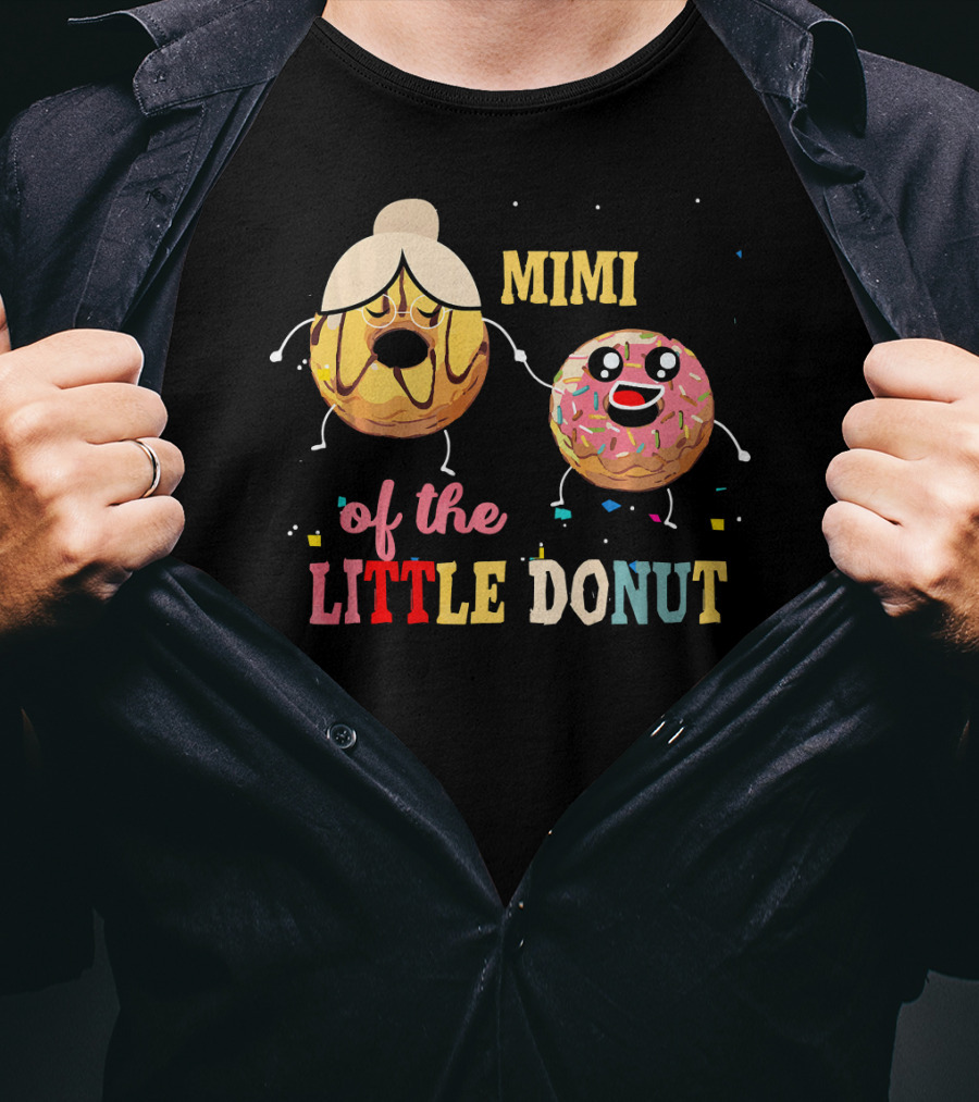 Mimi Of The Little Donut Birthday Celebration With Cute Donuts T-Shirt
