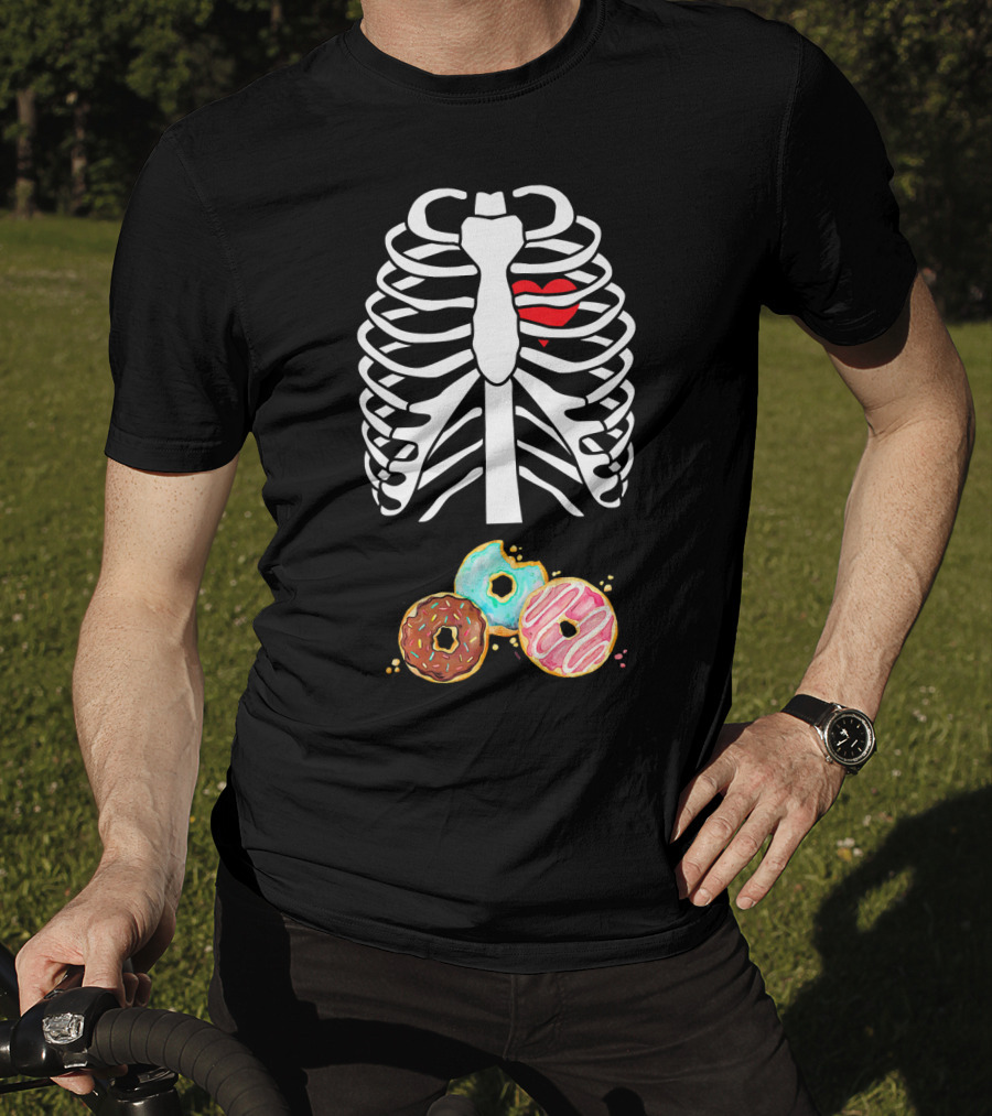X Ray Ribs Heart Donuts Coffee Food Bone T-Shirt