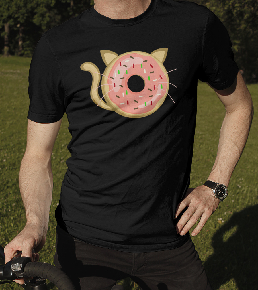 Funny Donut Cat Birthday Sprinkle Kitty T-Shirt