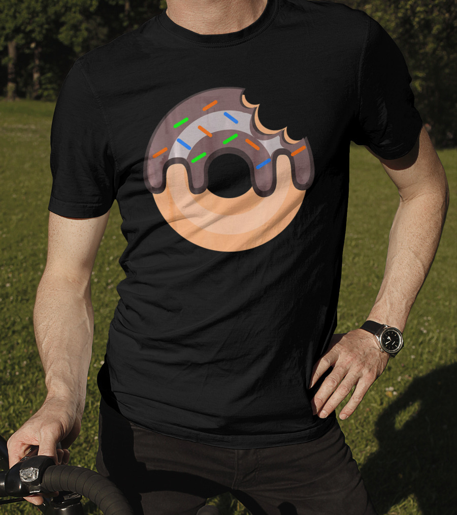 Donut Lover Favorite Food Chocolate Sprinkles Bite T-Shirt