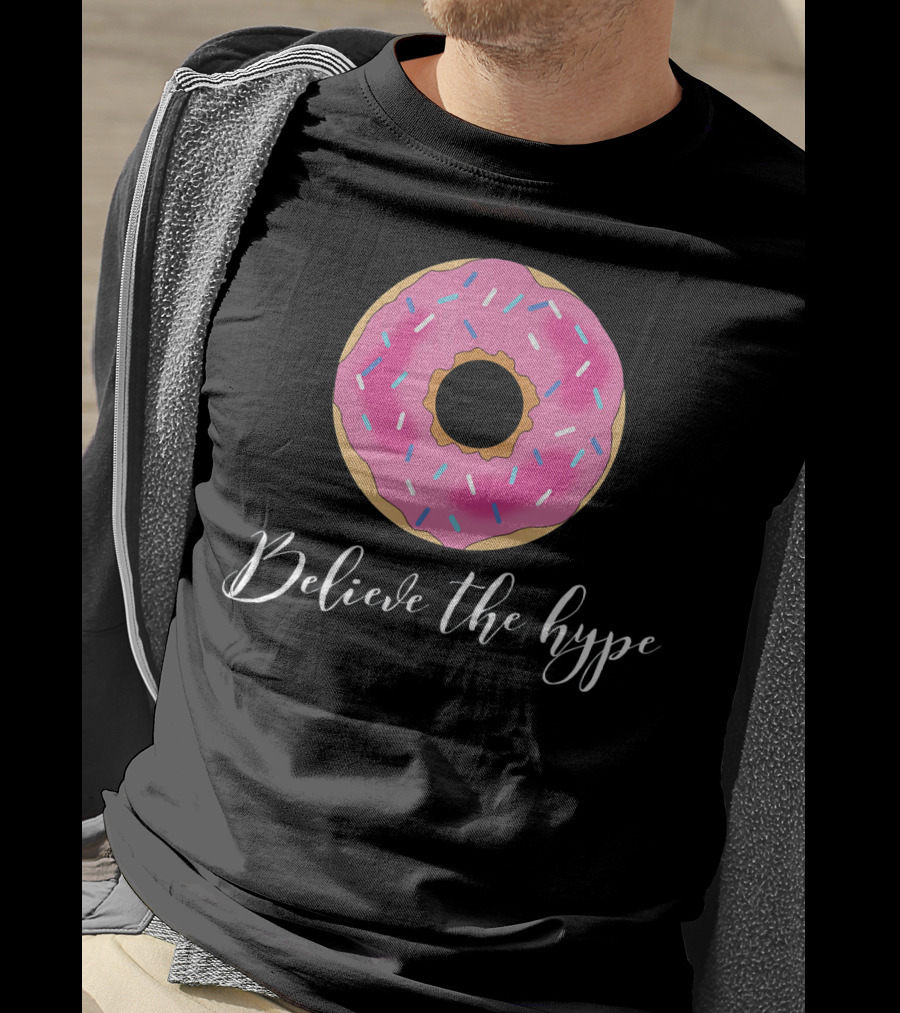 Believe The Hype Donut Sprinkles Pink T-Shirt