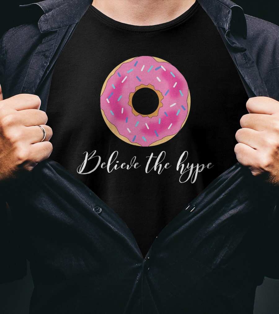 Believe The Hype Donut Sprinkles Pink T-Shirt
