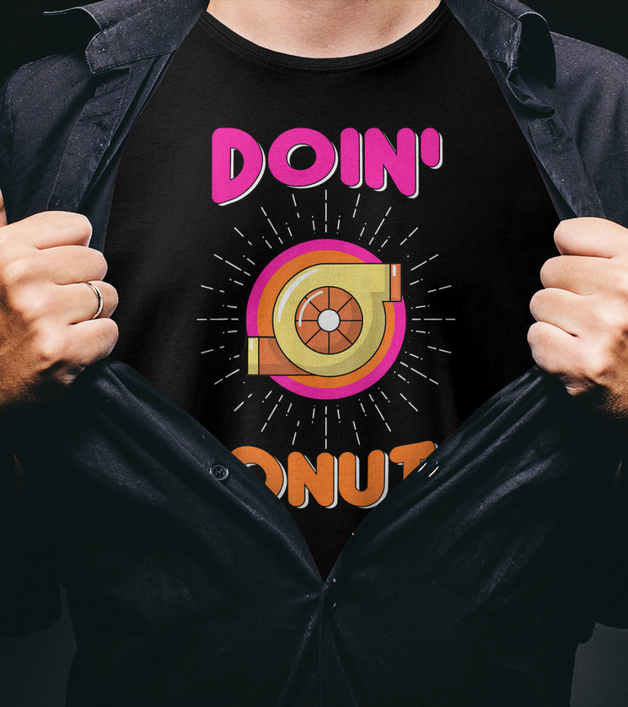 Doin Donuts Drift Racing Car Enthusiast Turbocharger Wheel T-Shirt