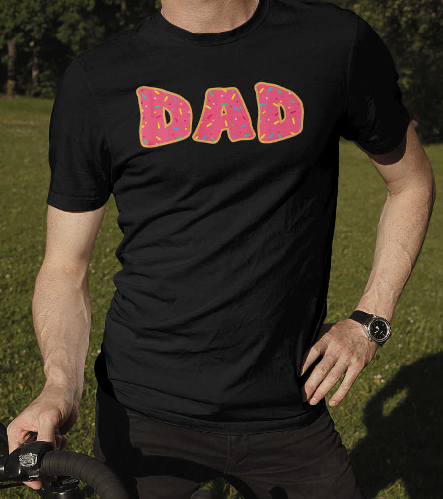 Dad Daddy Funny Sprinkle Donut T-Shirt