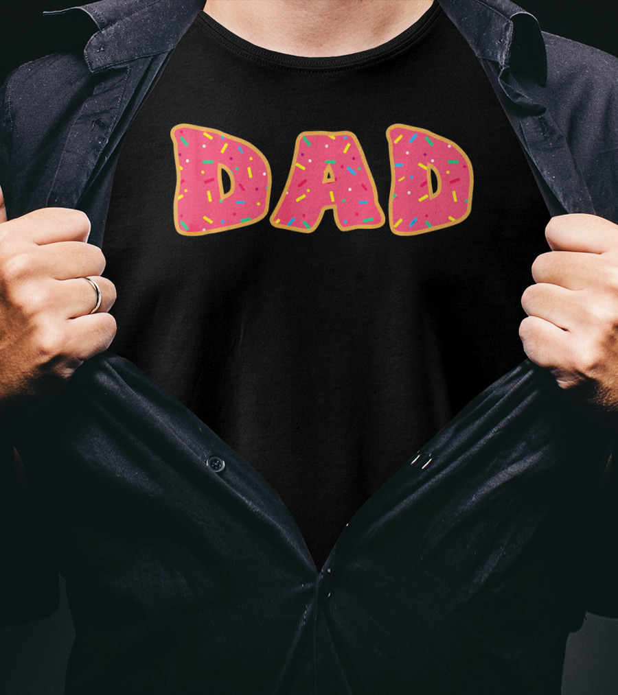 Dad Daddy Funny Sprinkle Donut T-Shirt