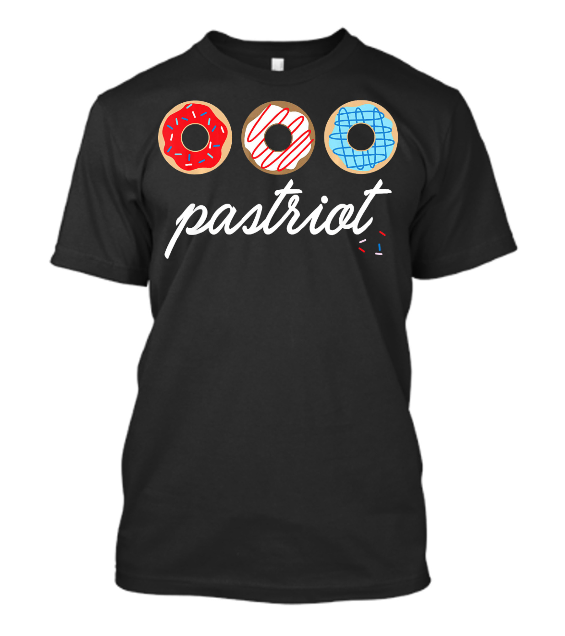 USA Pastriot Donuts Red White Blue T-Shirt
