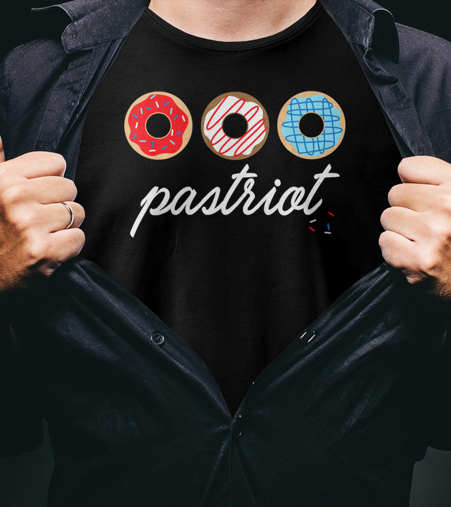 USA Pastriot Donuts Red White Blue T-Shirt