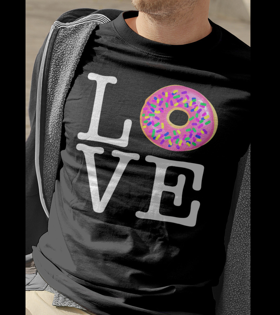 LOVE Donut Pink Sprinkles T-Shirt