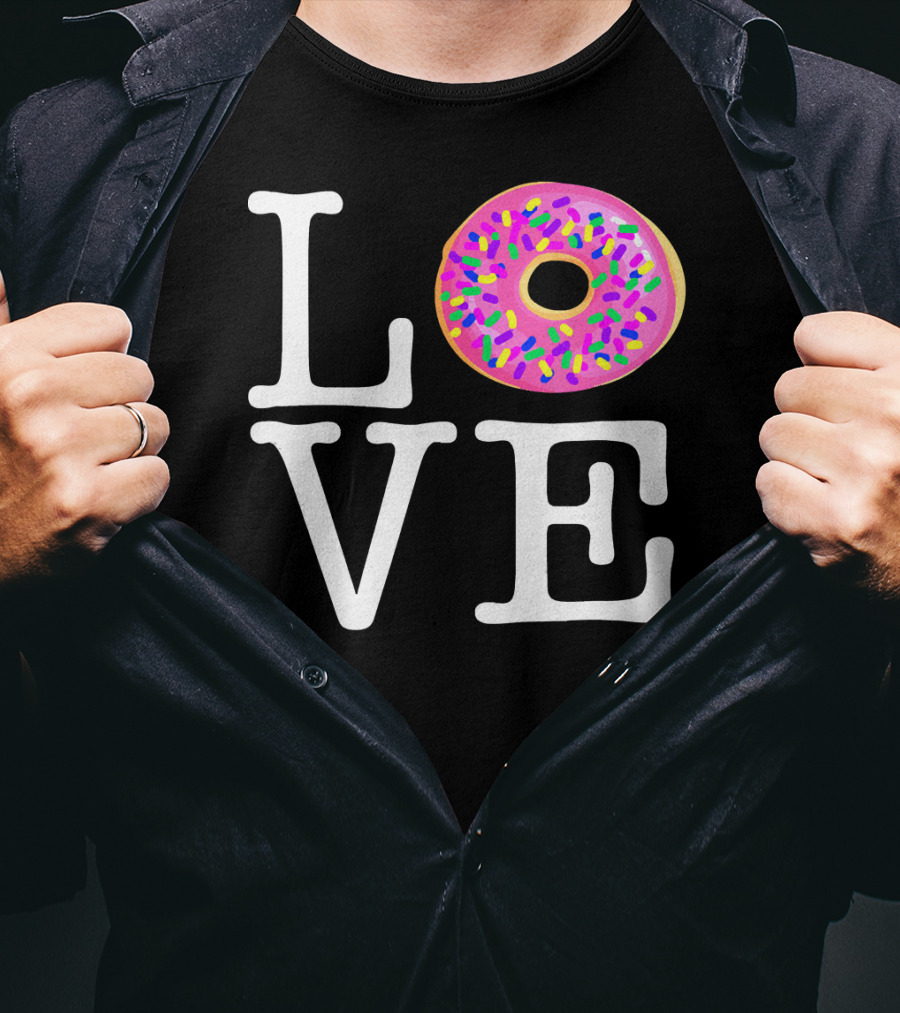 LOVE Donut Pink Sprinkles T-Shirt