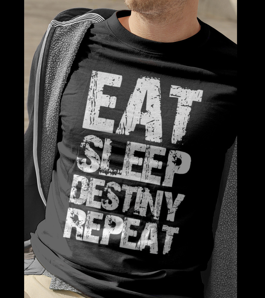 Eat Sleep Destiny Repeat Gaming Lifestyle Routine T-Shirt