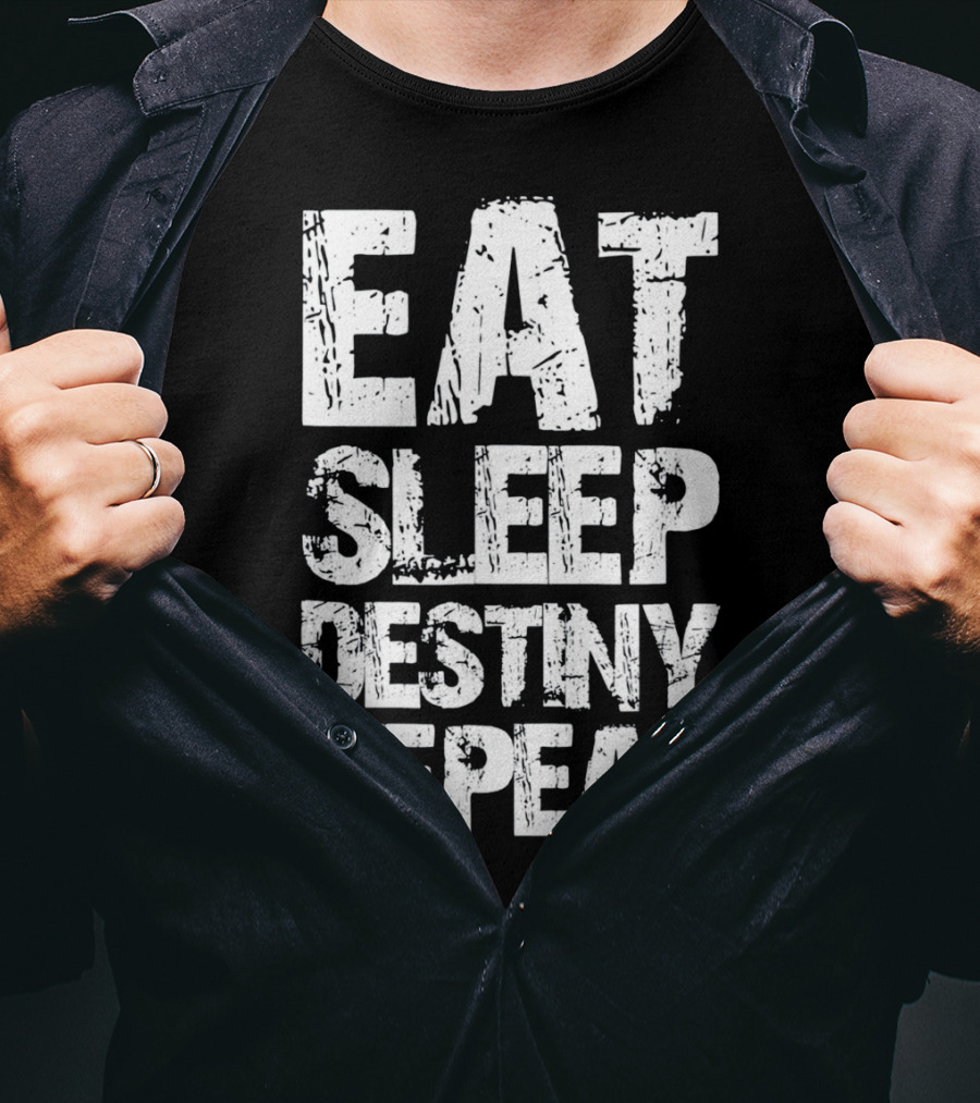 Eat Sleep Destiny Repeat Gaming Lifestyle Routine T-Shirt