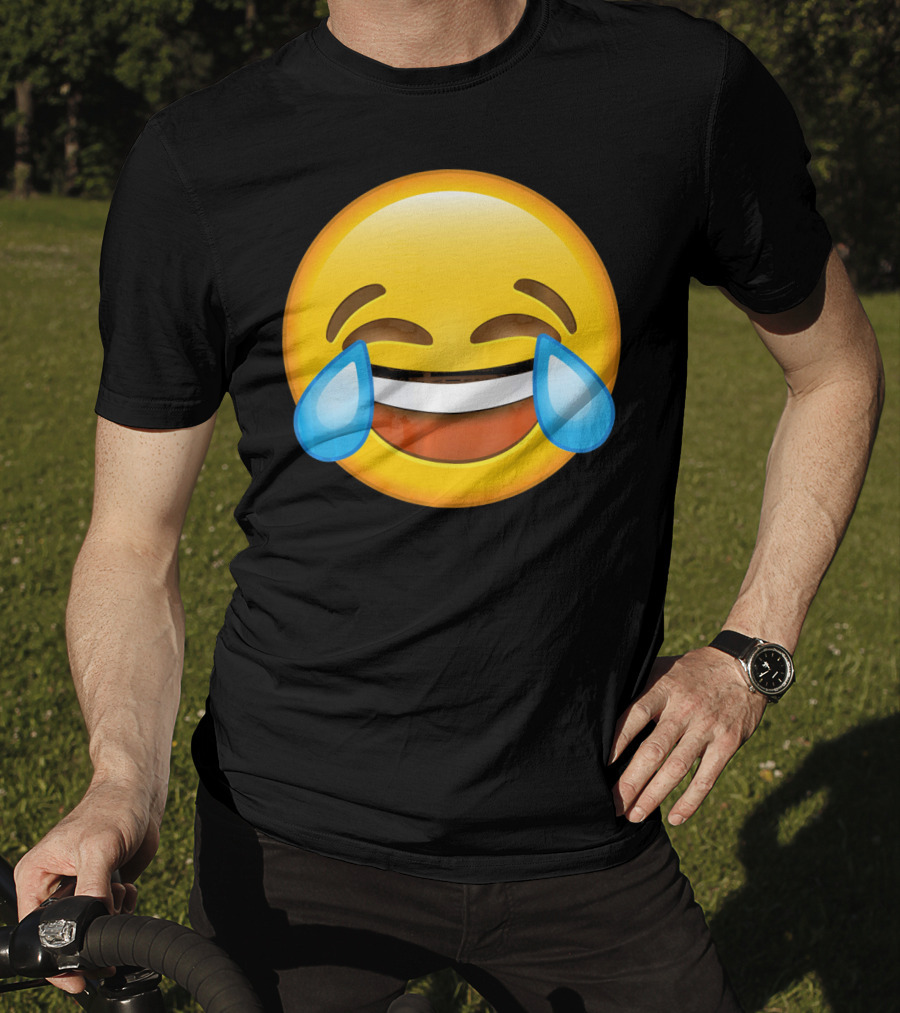 Funny Crying Tears Of Joy Laughing Emoji T-Shirt