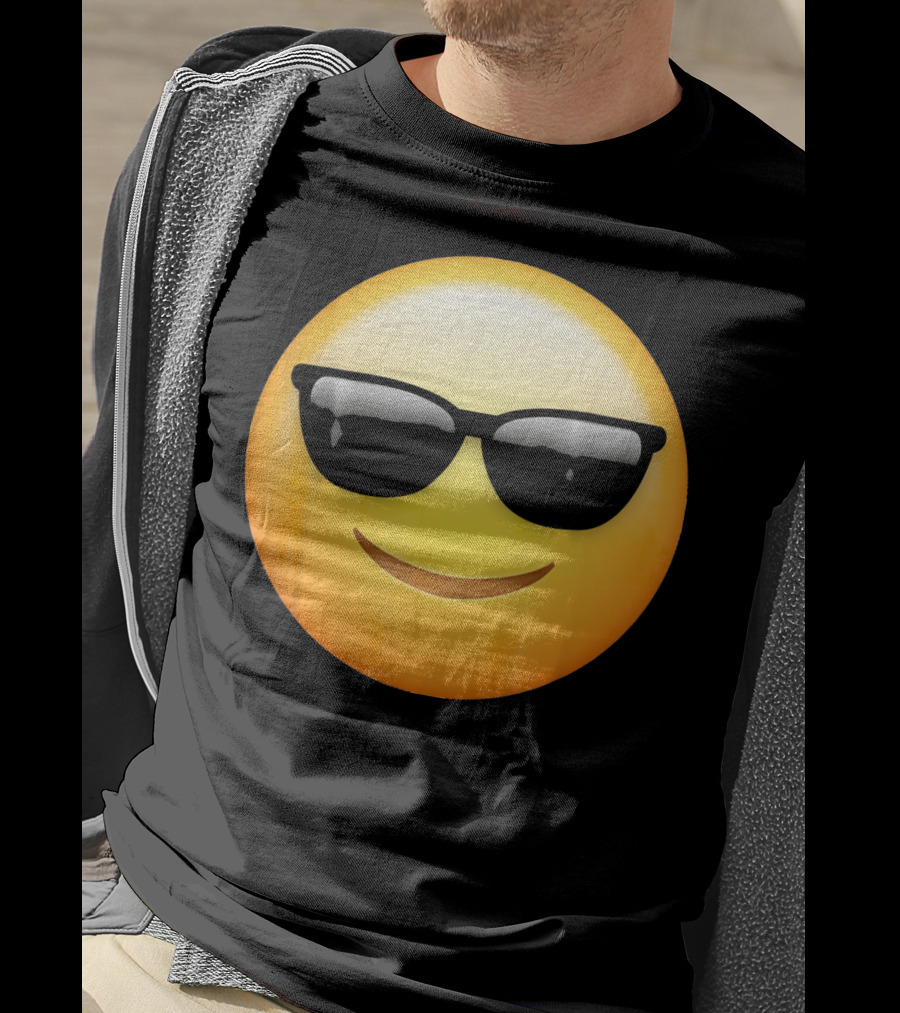 Sunglasses Emoji Cool Smiley Face T-Shirt