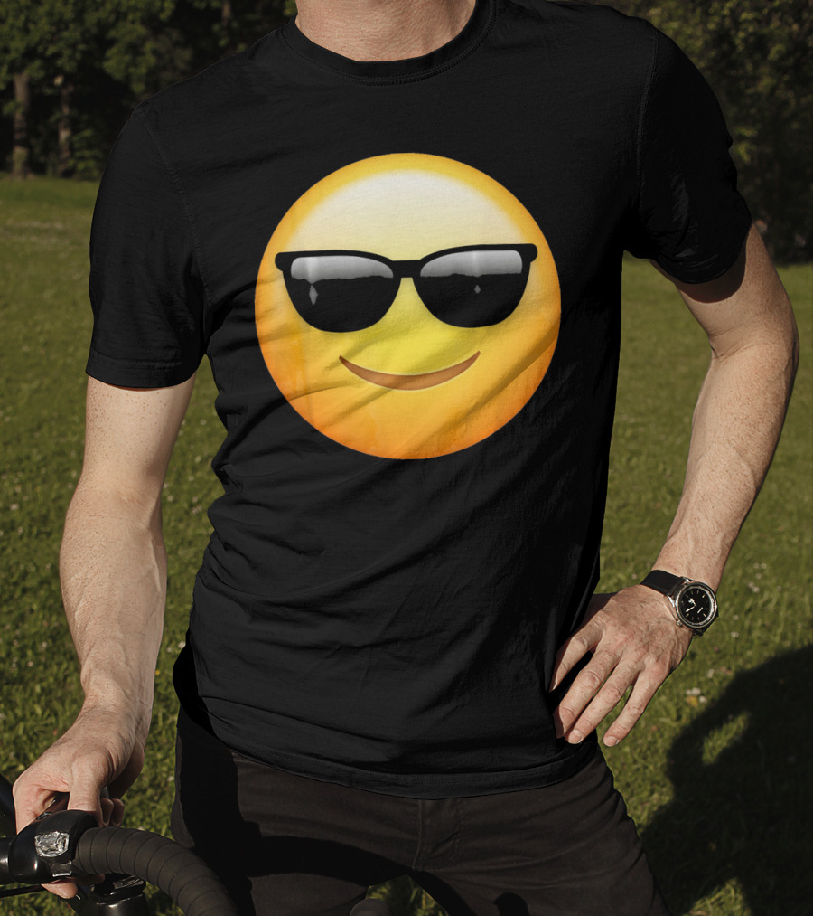 Sunglasses Emoji Cool Smiley Face T-Shirt