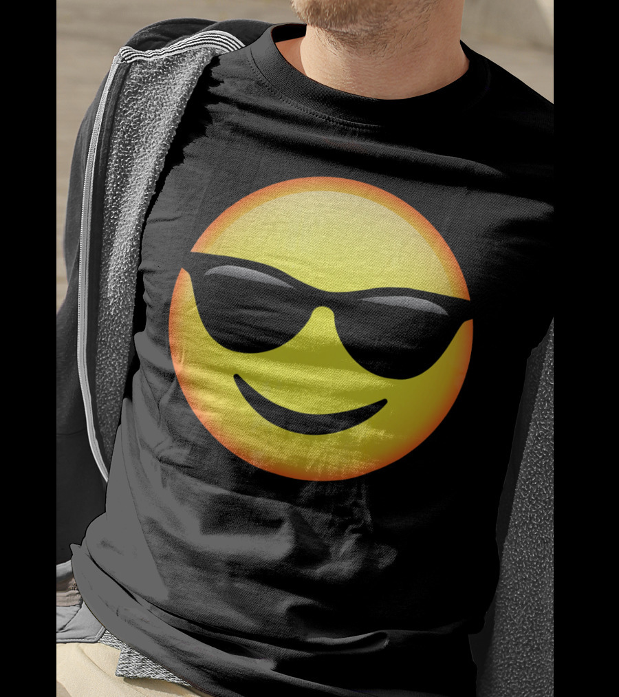 HD Emoji Sunglasses Face Emoticon T-Shirt
