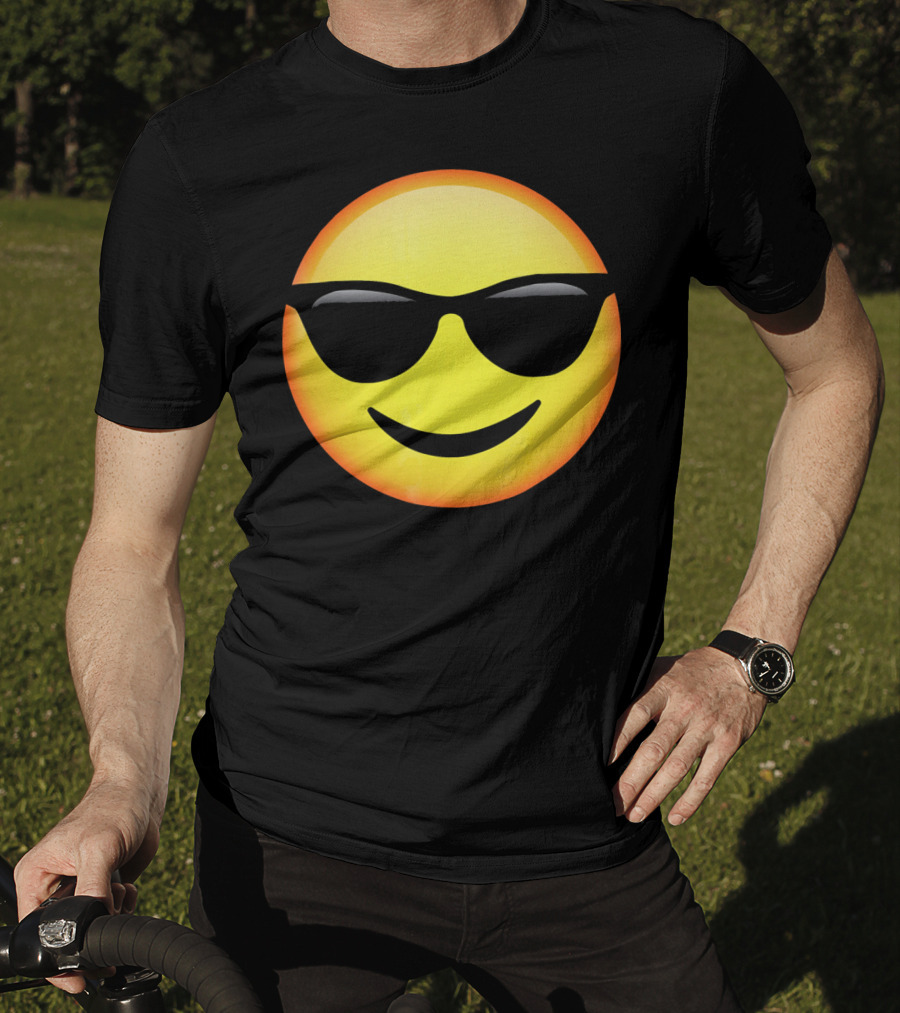 HD Emoji Sunglasses Face Emoticon T-Shirt