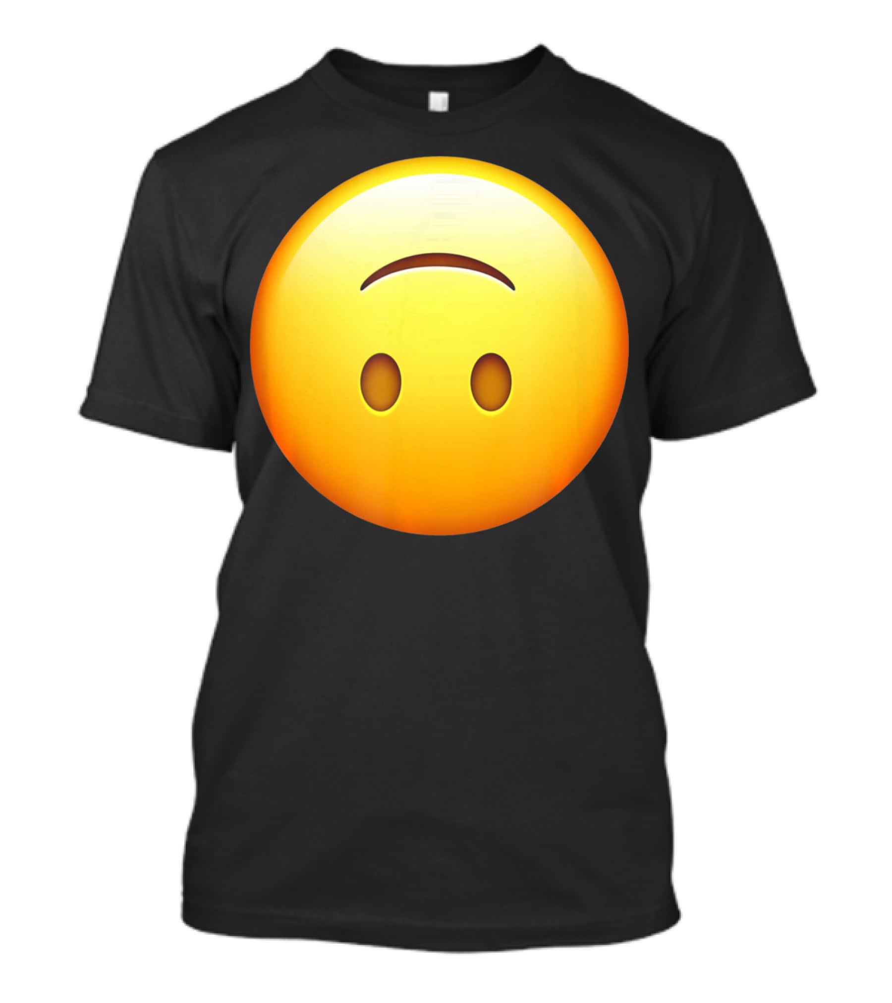 Silly Upside Down Emoji Face T-Shirt