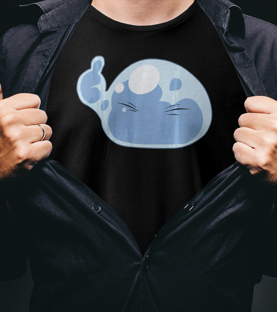 Thumbs Up Emoji Slime Anime Face T-Shirt