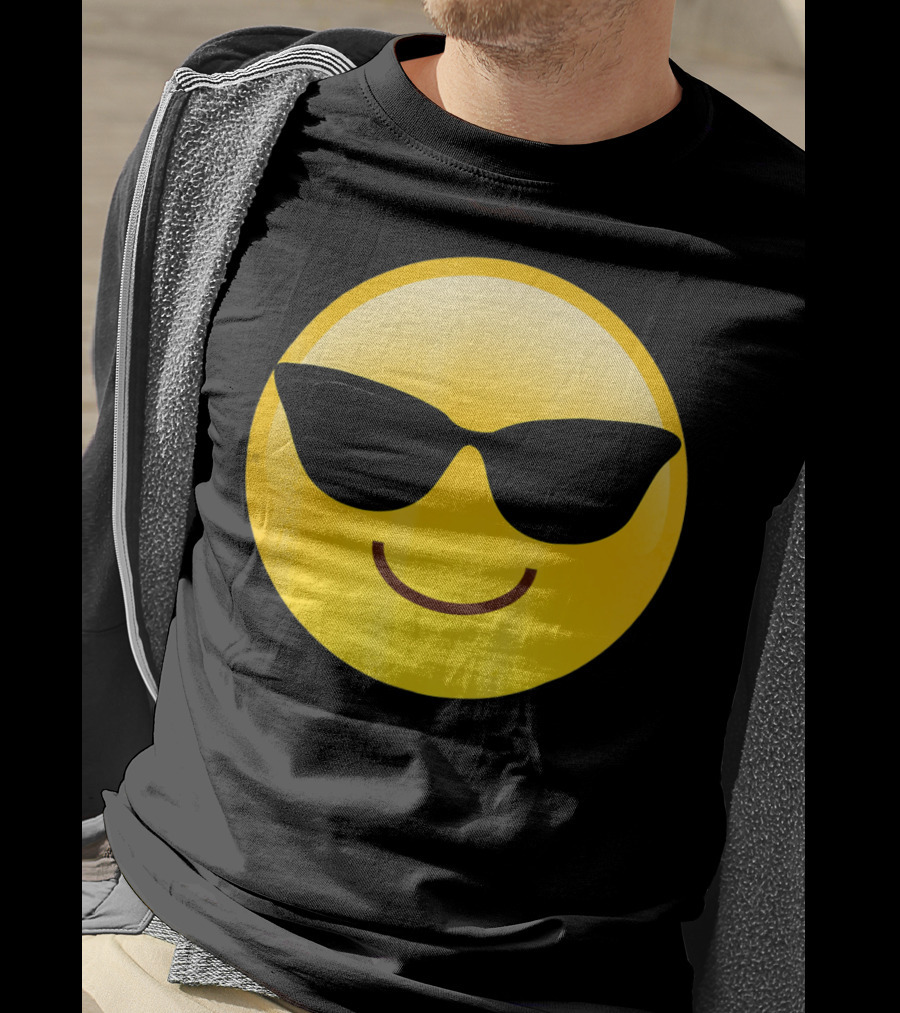 Cool Smiley Sunglasses Emoji Shades T-Shirt