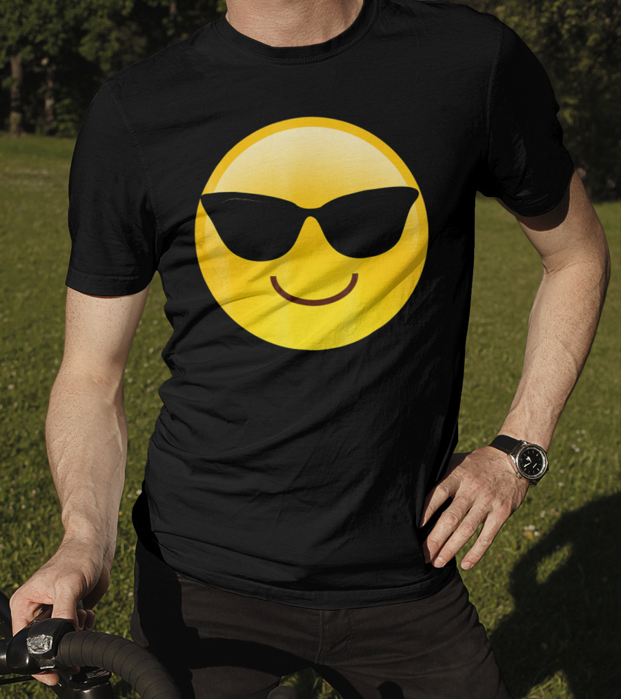 Cool Smiley Sunglasses Emoji Shades T-Shirt