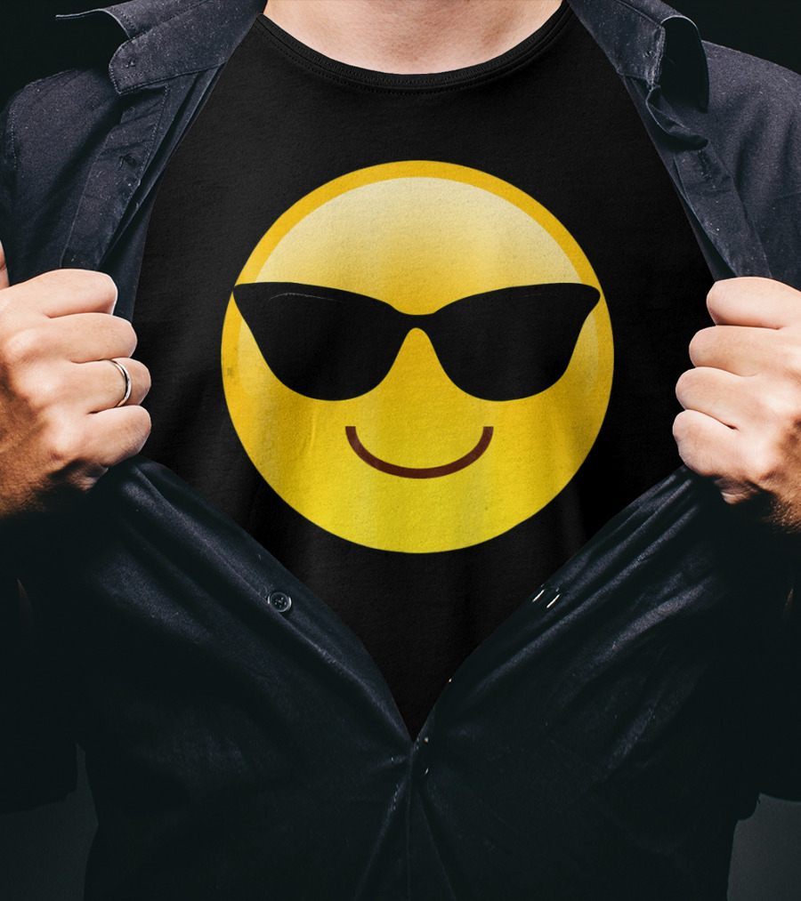 Cool Smiley Sunglasses Emoji Shades T-Shirt