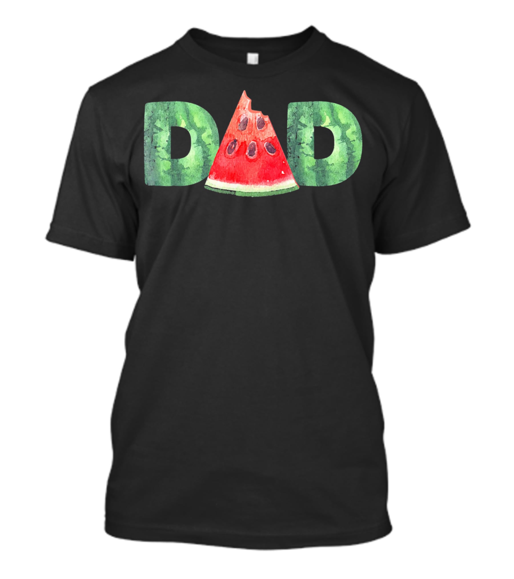 Funny Watermelon Dad Middle Fath T-Shirt