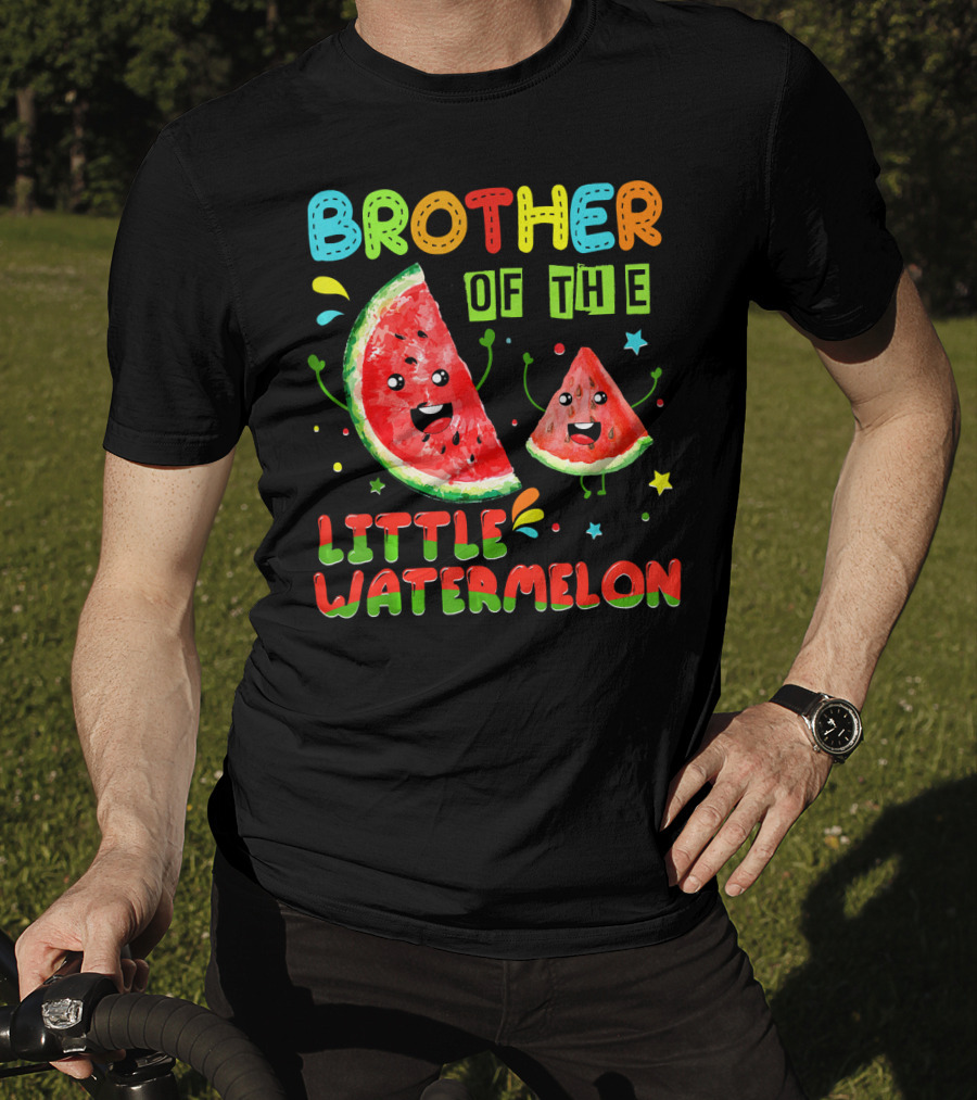 Brother Of The Little Watermelon Birthday Family T-Shirt