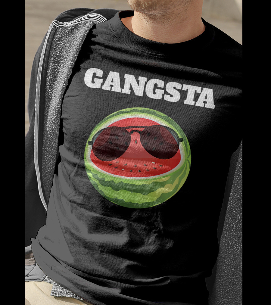 Gangsta Watermelon Sunglasses T-Shirt