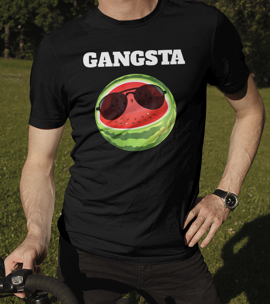 Gangsta Watermelon Sunglasses T-Shirt