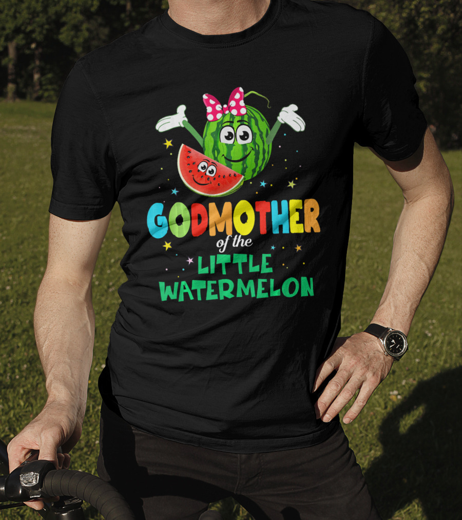 Godmother Of The Little Watermelon Cute Birthday T-Shirt