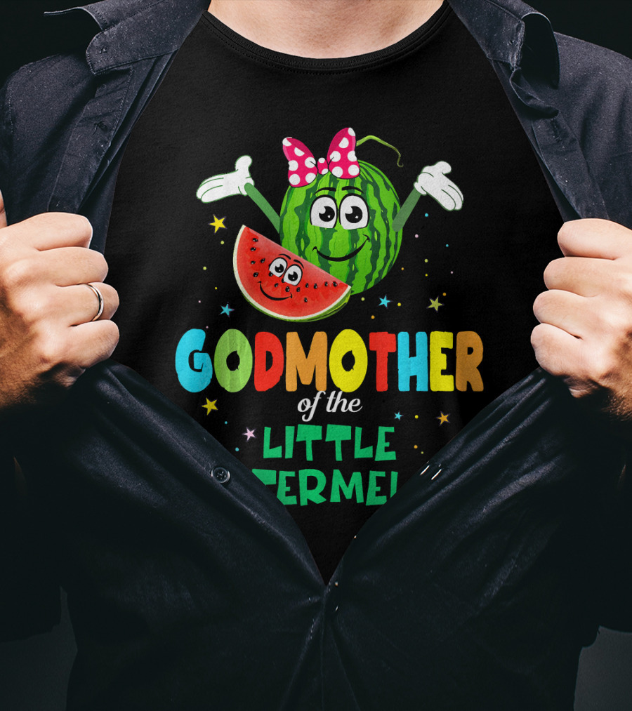 Godmother Of The Little Watermelon Cute Birthday T-Shirt