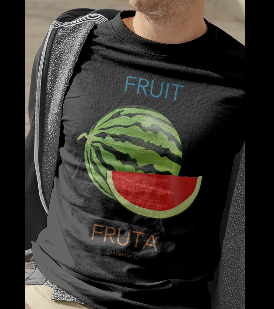 Fruit Fruta Watermelon Sandia Gentleman C T-Shirt