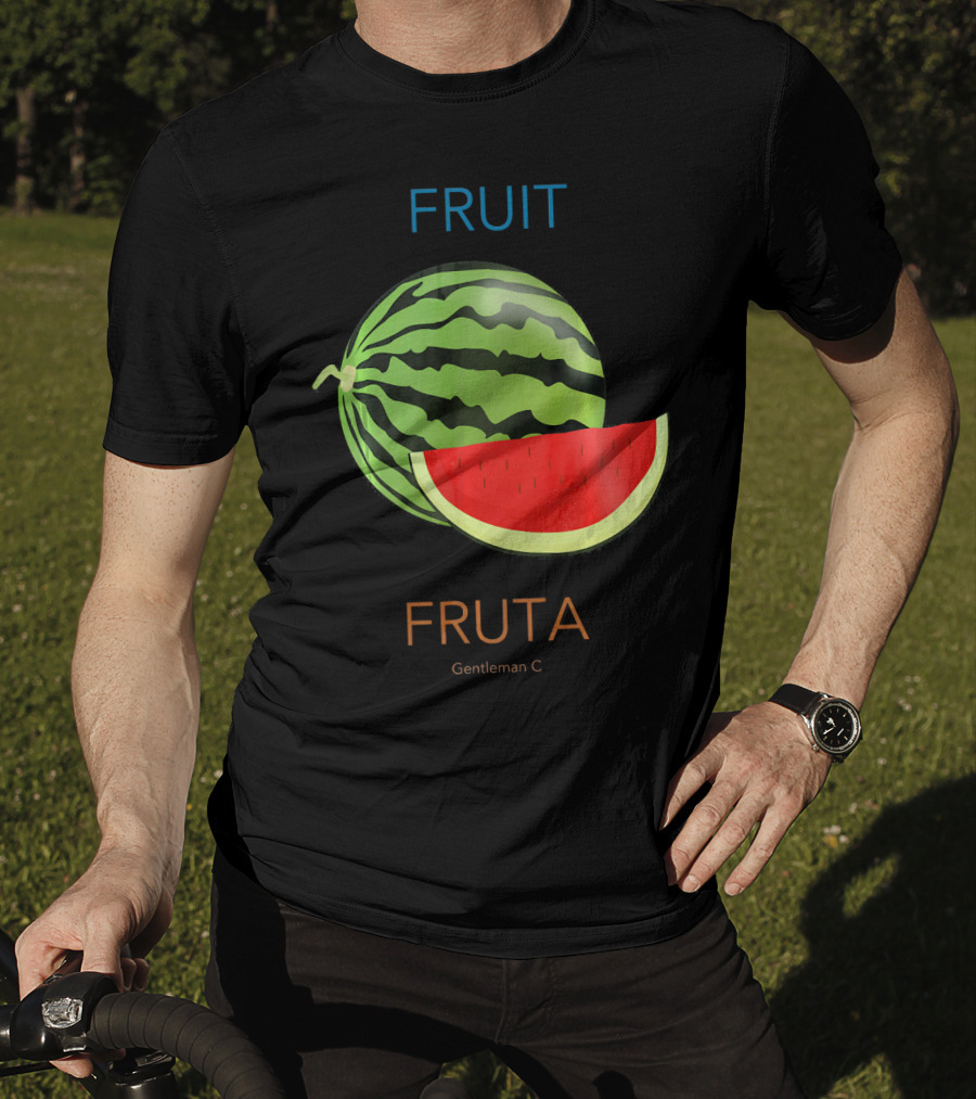 Fruit Fruta Watermelon Sandia Gentleman C T-Shirt