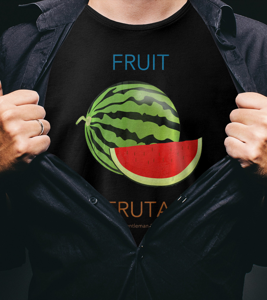 Fruit Fruta Watermelon Sandia Gentleman C T-Shirt