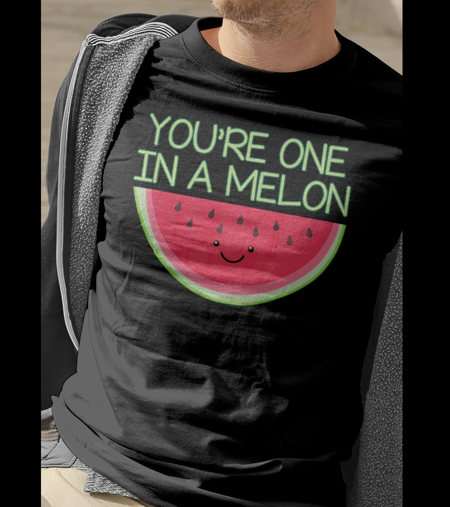 You're One In A Melon Kawaii Cute Watermelon Smile T-Shirt