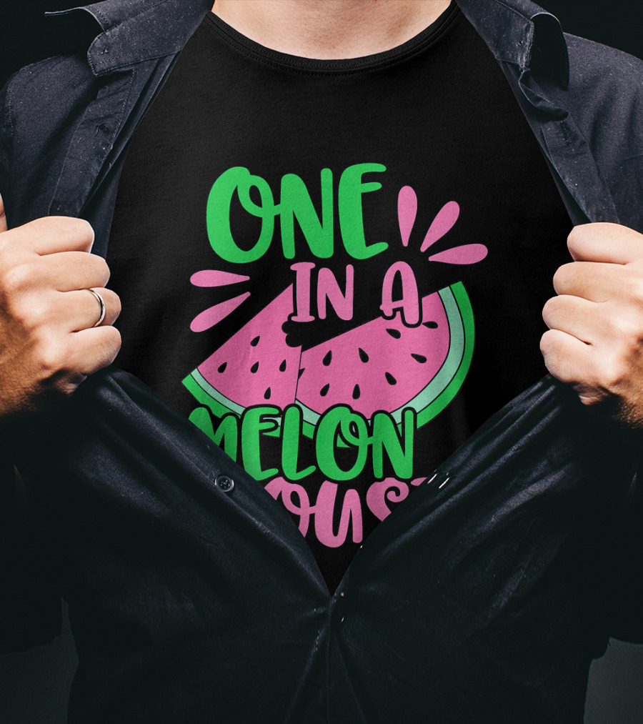 One In A Melon Cousin Kids Cute Watermelon T-Shirt