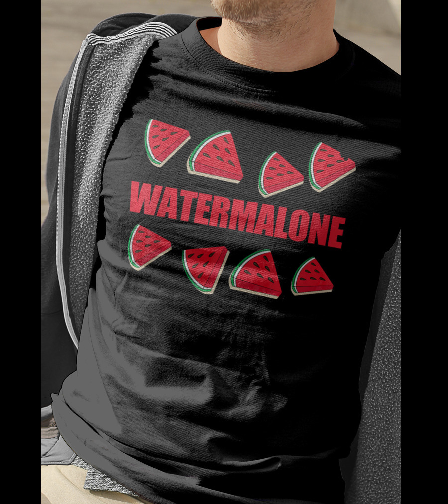 WATERMALONE Funny Watermelon Meme Fruit T-Shirt