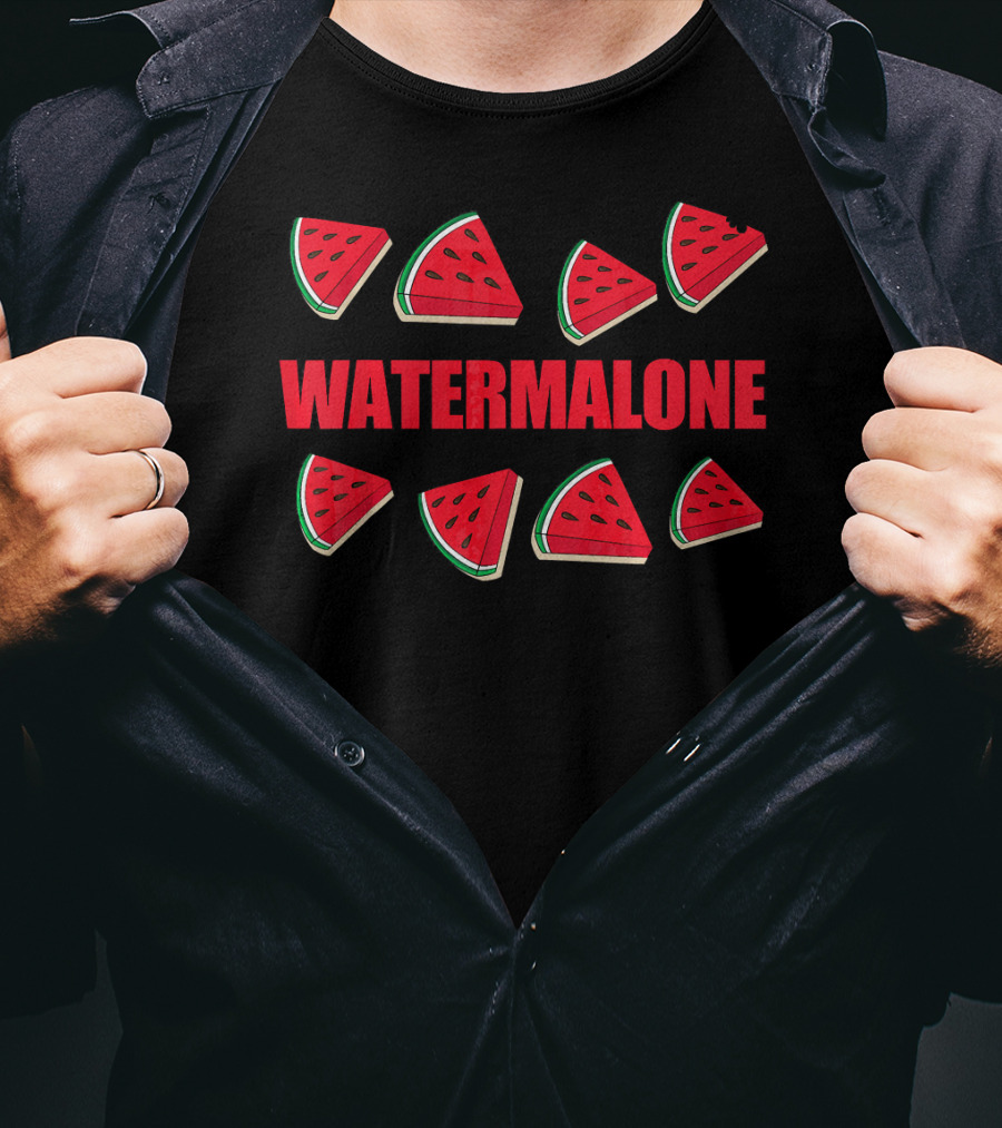 WATERMALONE Funny Watermelon Meme Fruit T-Shirt