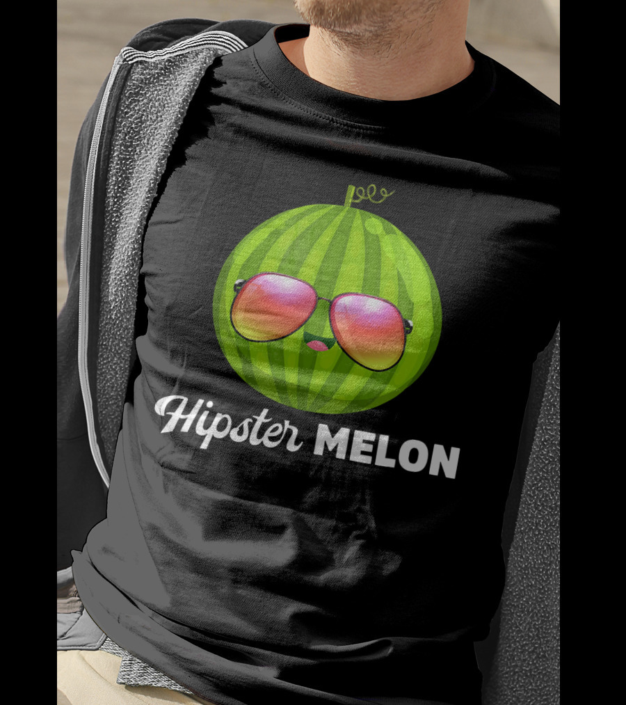 Hipster Melon Sunglasses T-Shirt