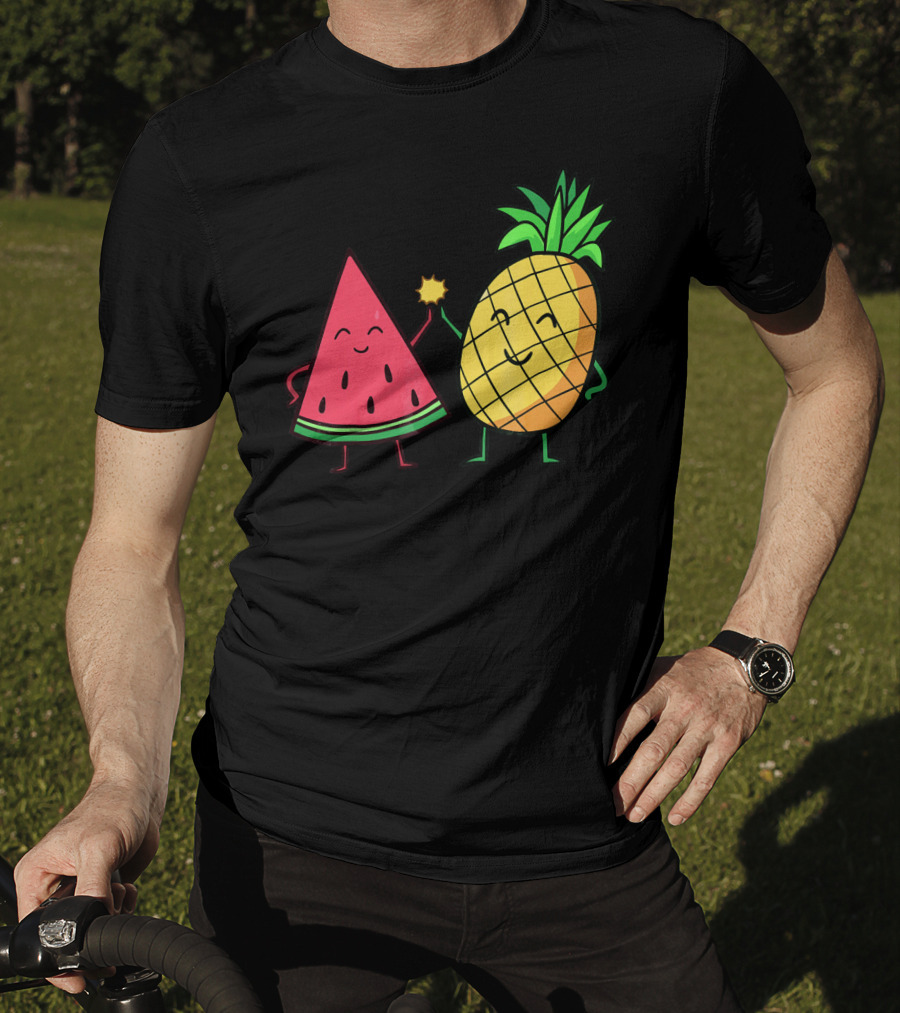 Watermelon Pineapple Friendship High Five T-Shirt